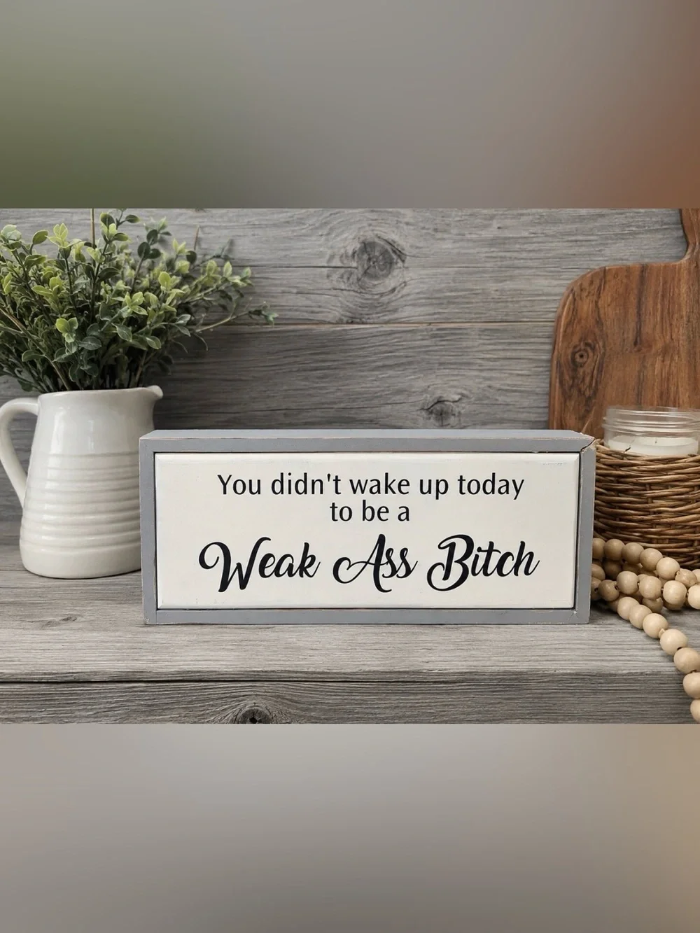 Wooden Sign for Home, Office, Desk, Bedroom or Shelf | Brand New | Size: 12x6